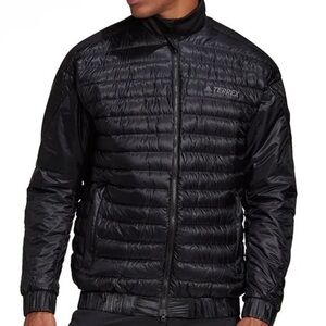 Adidas Terrex Down Fill Full Zipper Hike Bomber Jacket
